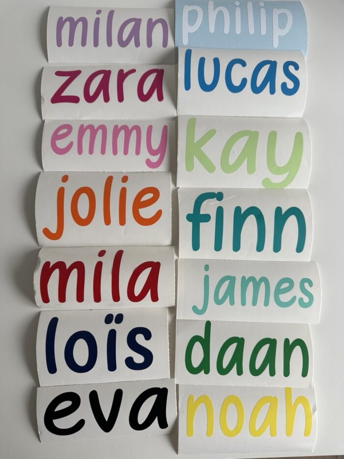 Naamsticker Naamsticker