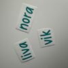Naamstickers unit 1/2