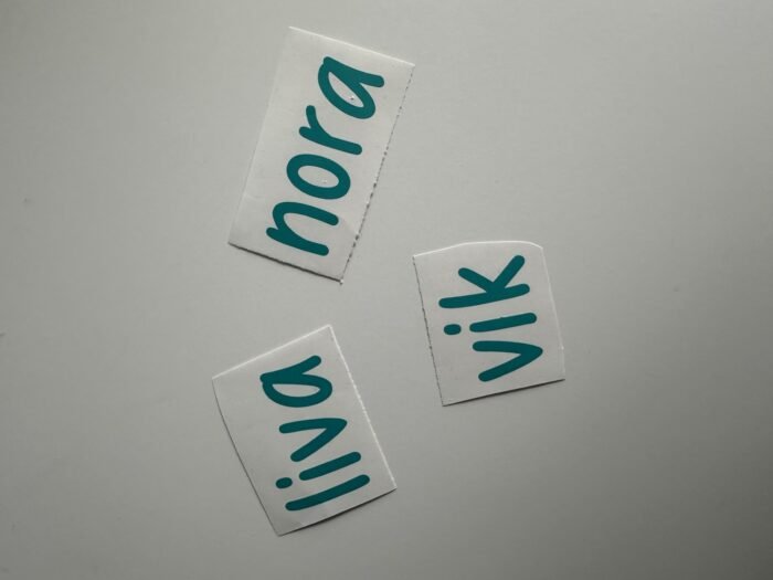 Naamstickers unit 1/2